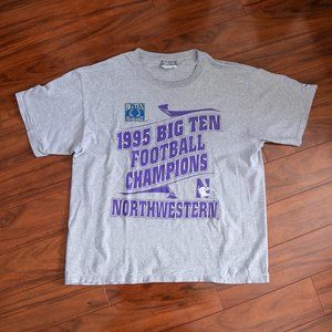 Vintage 1995 Northwestern Big Ten Champions Tee